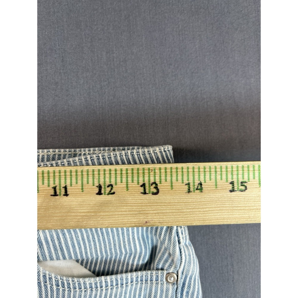 Zara Z1975 Jeans Womens 2 Blue Pinstripe Zara Basic Denim - Picture 5 of 10